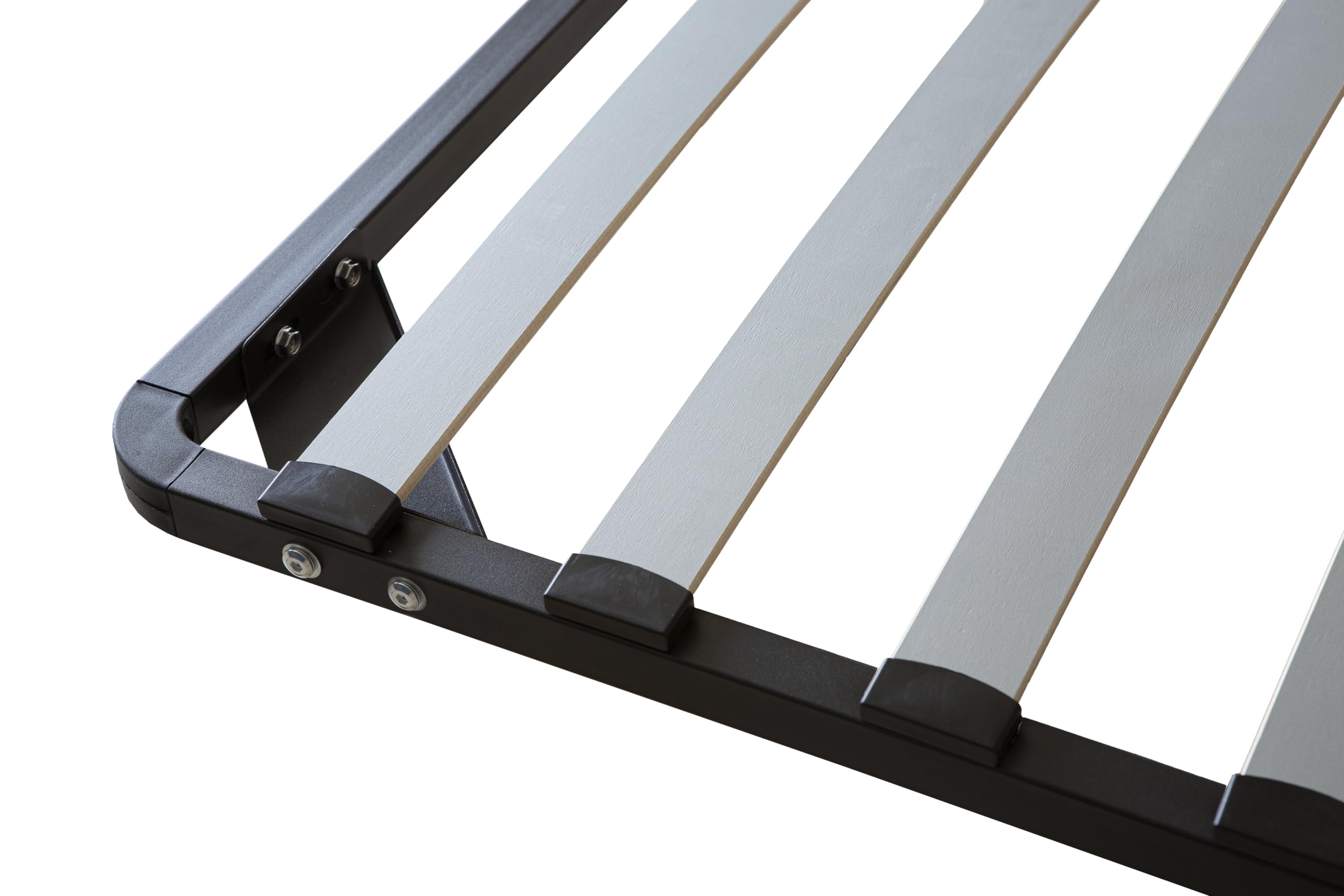 MUEBLIX.COM - Somier Reforzado para Cama 150 x 190 cm Remo, Somier con Patas Roscadas 27 cm, Fabricado con Estructura Metálica en Tubo de Acero, Somier Láminas Anchas Desmontable