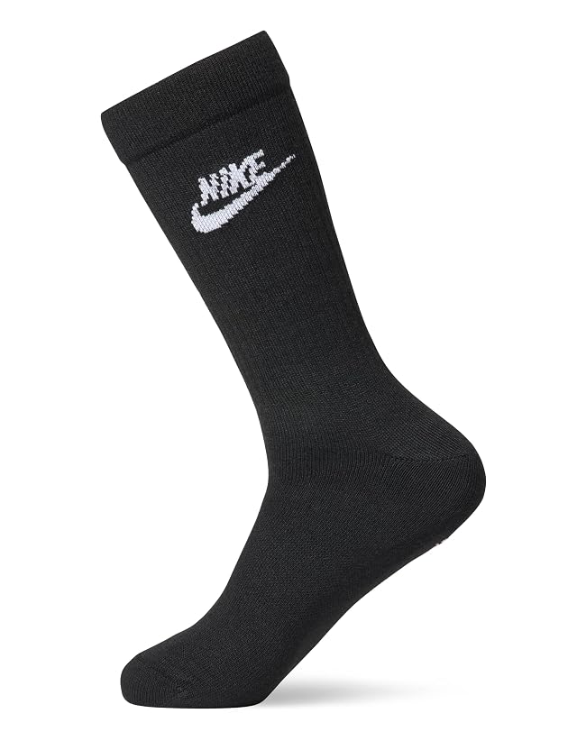 Nike Unisex Adult Sportswear Everyday Essential Crew Socks 3 Pairs