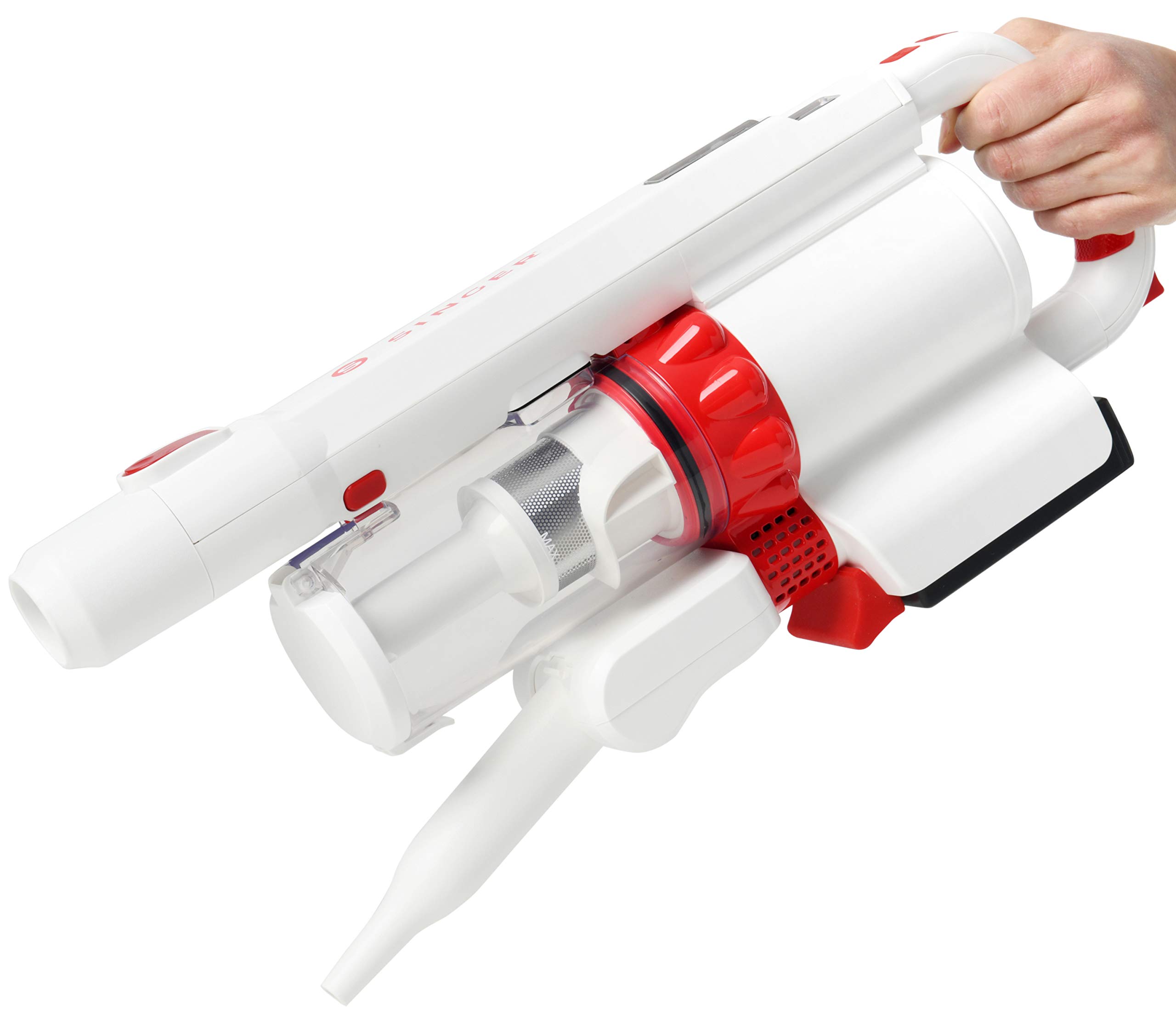 Singer Sonic VC250 Aspirador inalámbrico 3 en 1, aspirador escoba sin bolsa silenciosa, a mano, potente ligero, batería extraíble, filtros HEPA