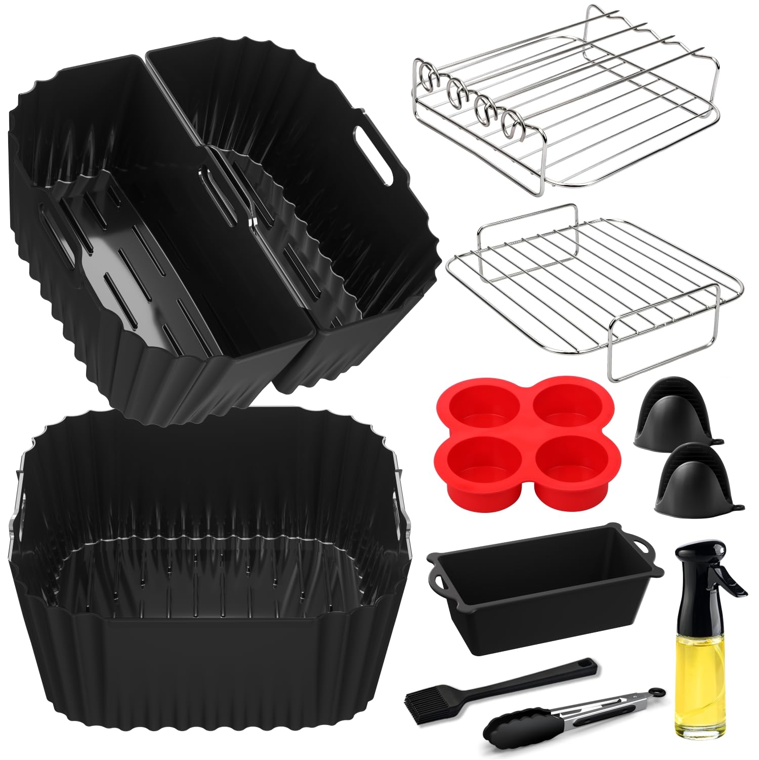 Heißluftfritteuse Zubehör für Russell Hobbs XXL 8L 8,3L, Air