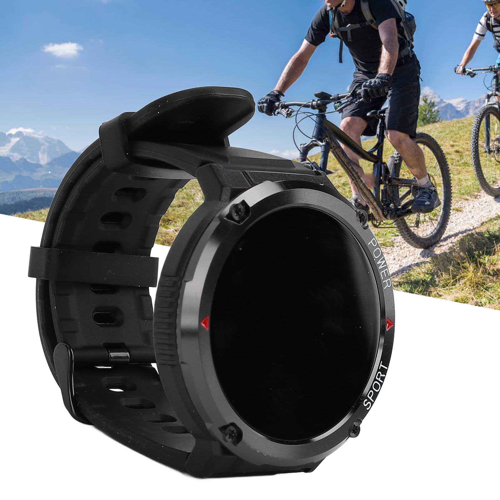 Tbest Fitness Smart Watch, 1.6in HD Schermo Acqua Tracciamento del Sonno Sleep Orologio Smart Sports per Correre Alpinismo Ciclistico