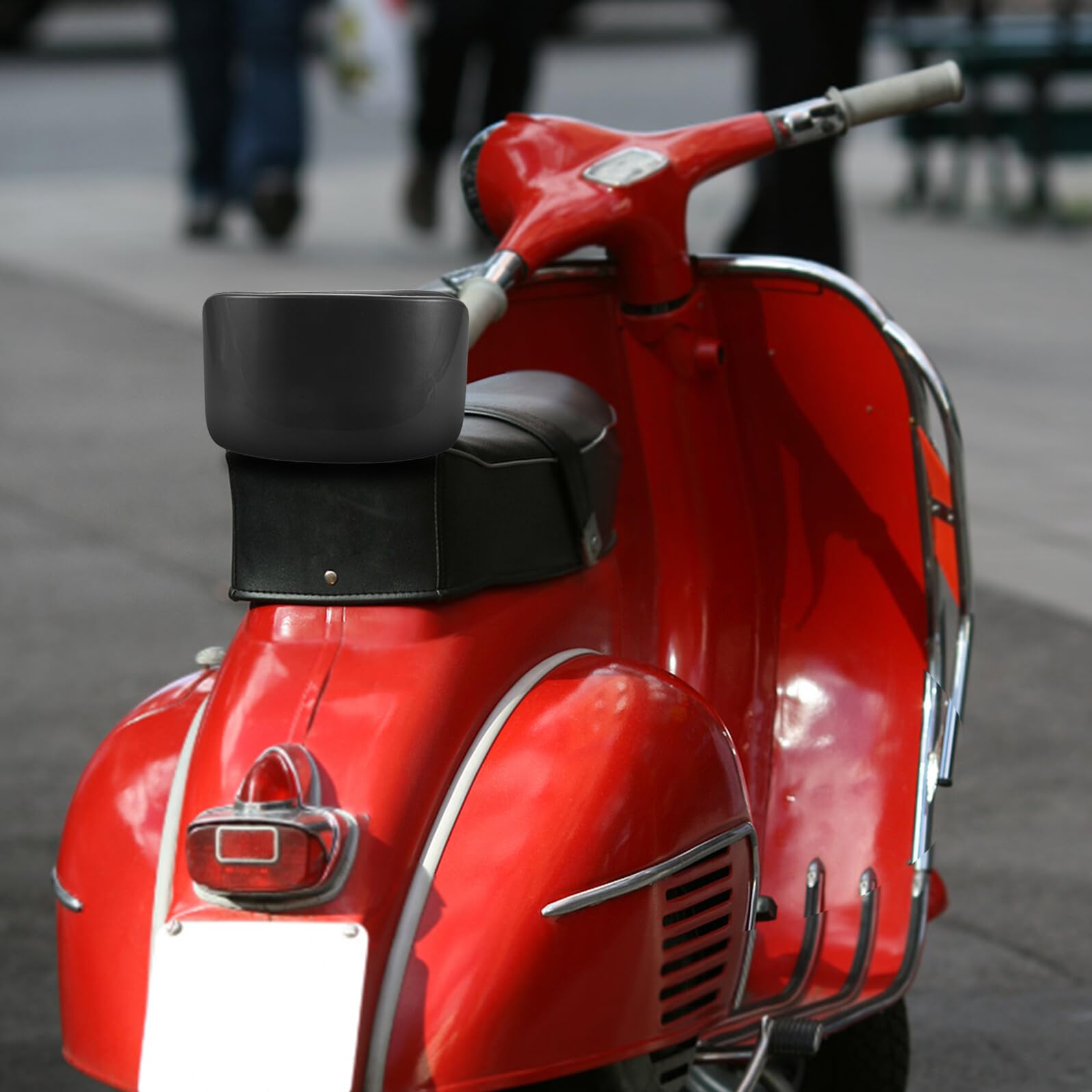 Schienale per Moto Supporto Imbottito per Passeggeri Cuscino Posteriore in Pu per Scooter e Biciclette Elettriche Distanziati