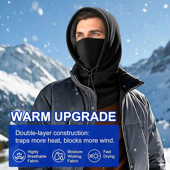 Pasamontañas térmico de invierno para hombre y mujer miniatura 5