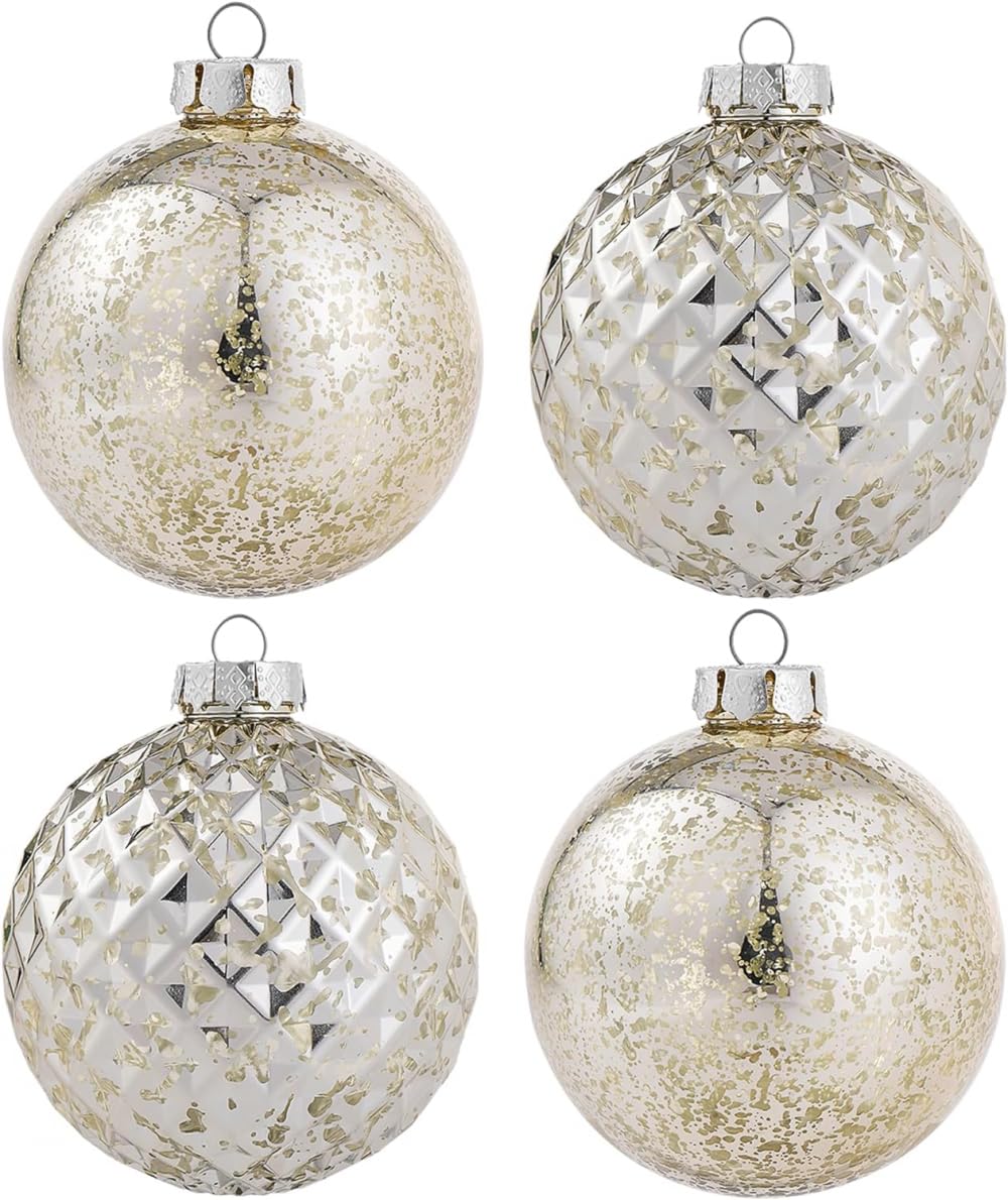 Palline infrangibili Decorazioni natalizie versatili in oro Set di