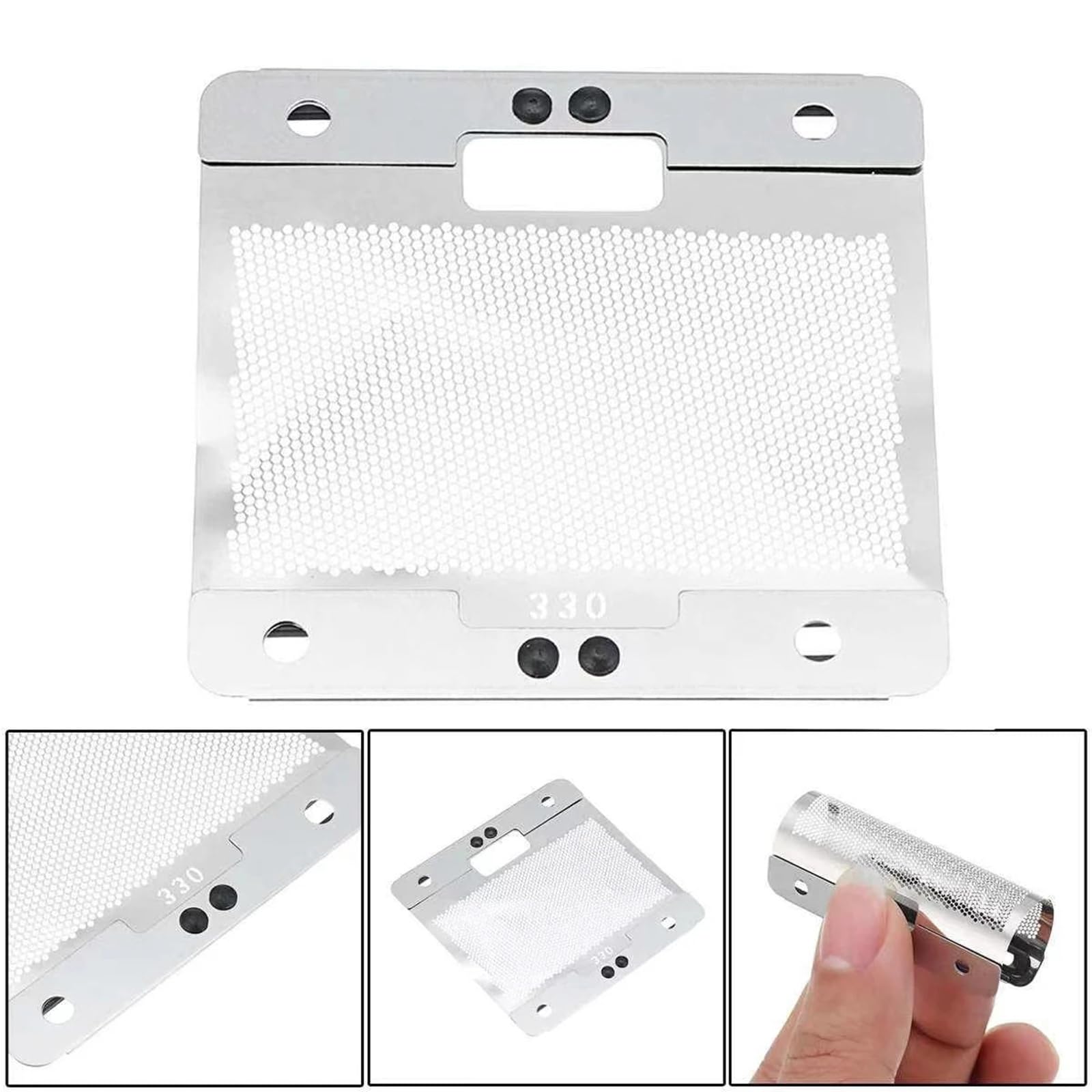 Compatible Con Braun 330, Repuesto De Lámina De Repuesto For Afeitadora Pantalla De Lámina 330.(4pcs)