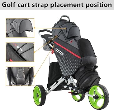Golf Cart Bag with 14 Way Full Length Dividers, Club Organizer with Lock System,with Hanlde and rain Cover for man
