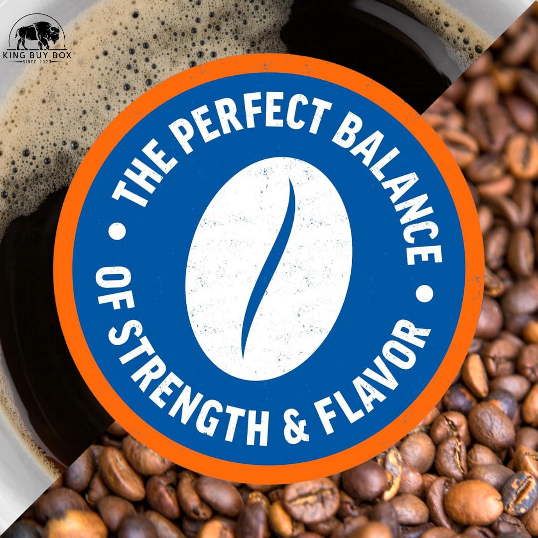 KING BUY BOX Cup 1 PCS Bundle with Original Roast Ground Coffee (43.1 oz, 3 Pack)