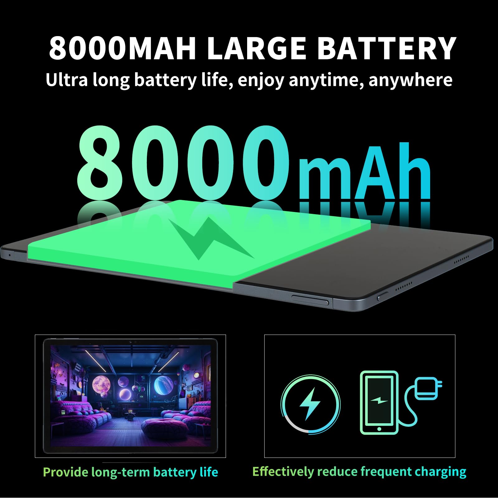 Amazon.co.jp: ゲーミングタブレット、11インチ Android 15