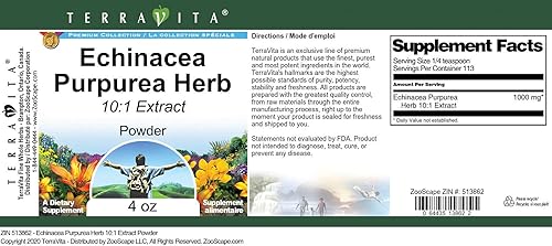 Miniatura 2 de Echinacea Purpurea Herb 101 Extracto en polvo (4 oz, ZIN 513862) - Paquete de 3