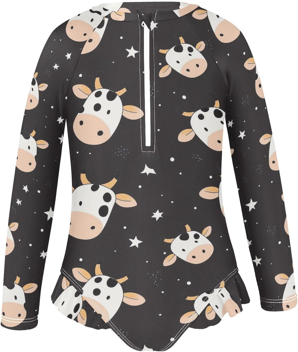 Alligator Girls Swimsuit One Piece Rash Guard Girls' Swimwear Long Sleeve Swimsuits for Girl Size 3-12T