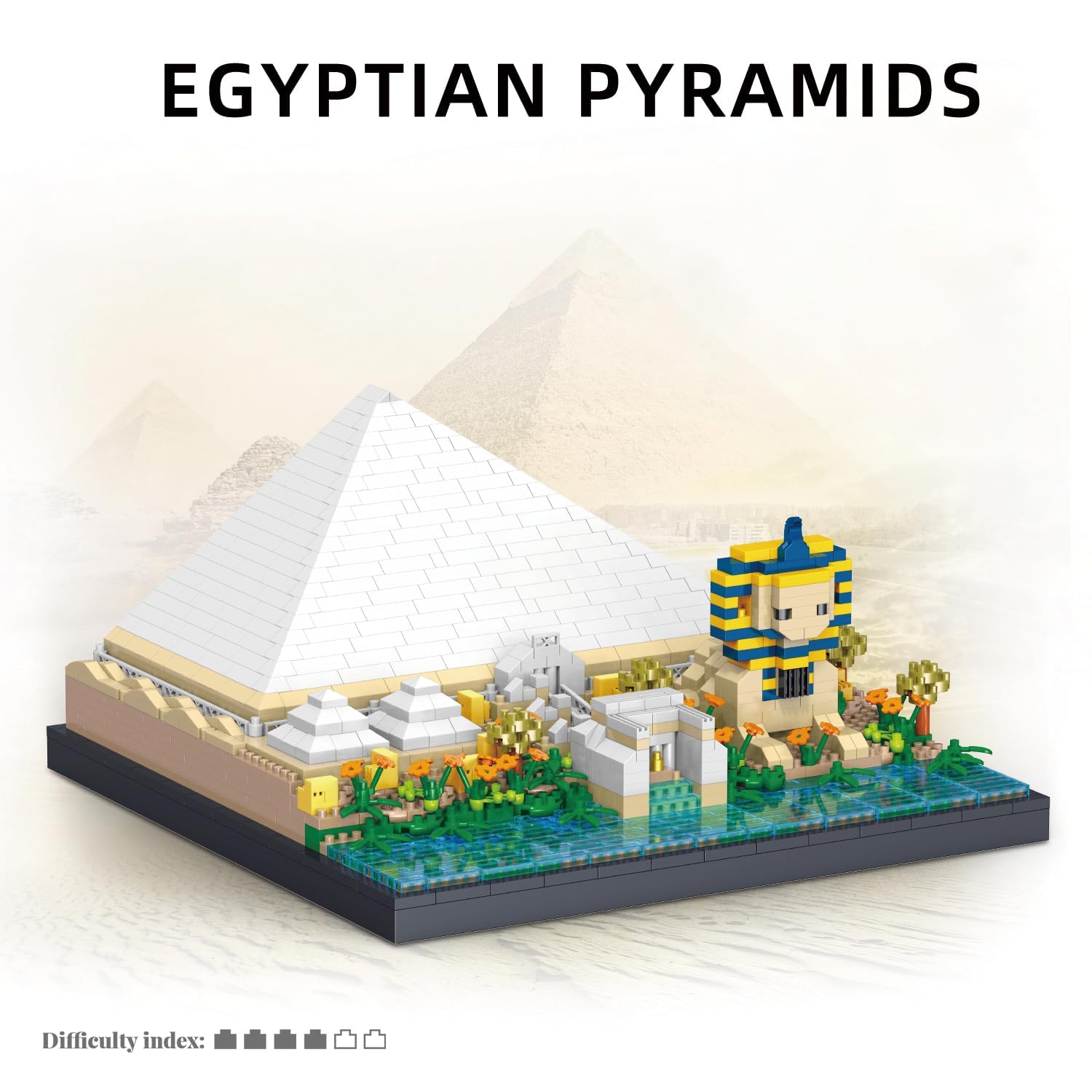BRIEFING - giza Amazon.com: Egyptian Pyramids Micro Building Blocks Sets - 2273PCS