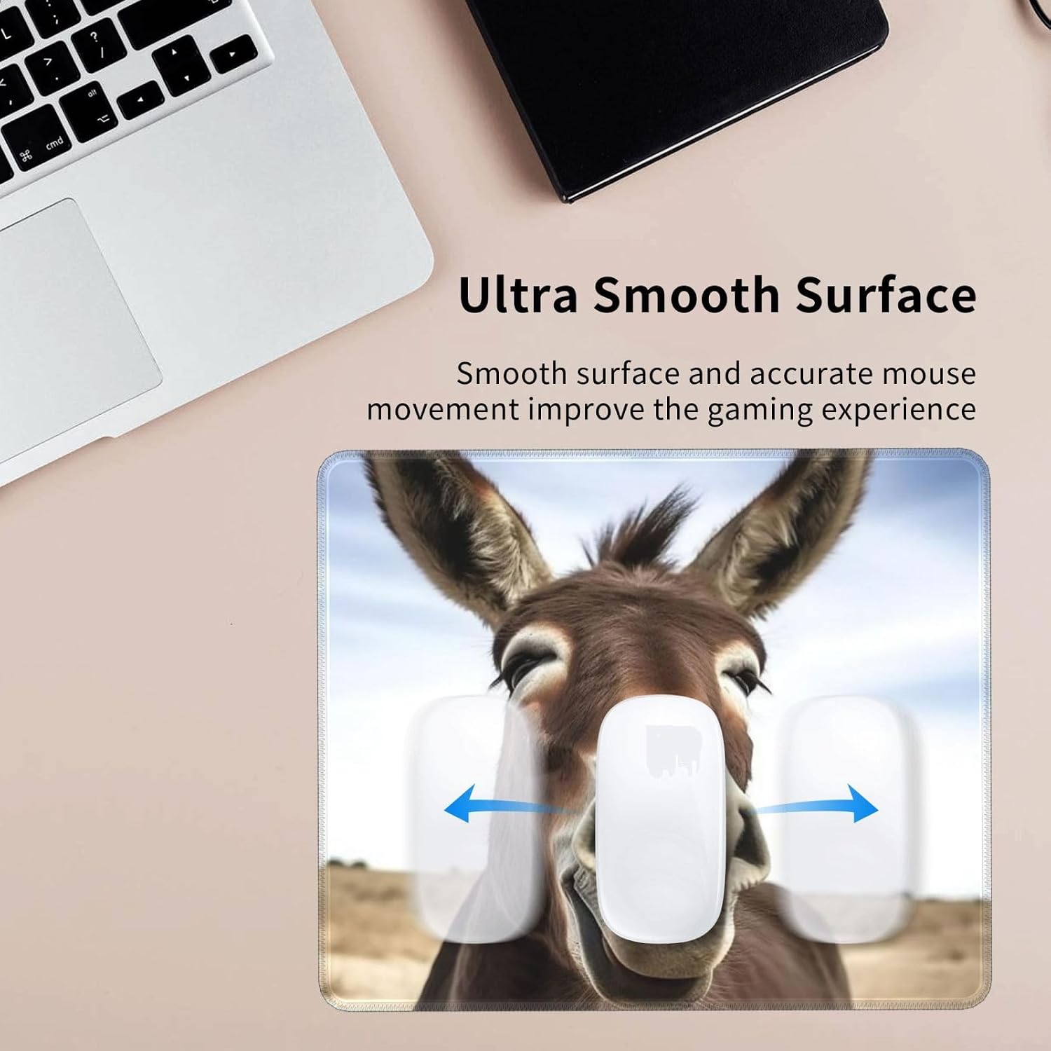 Mouse Pad Computer Mouse Mat with Anti-Slip Rubber Base Washable Mousepad image 5