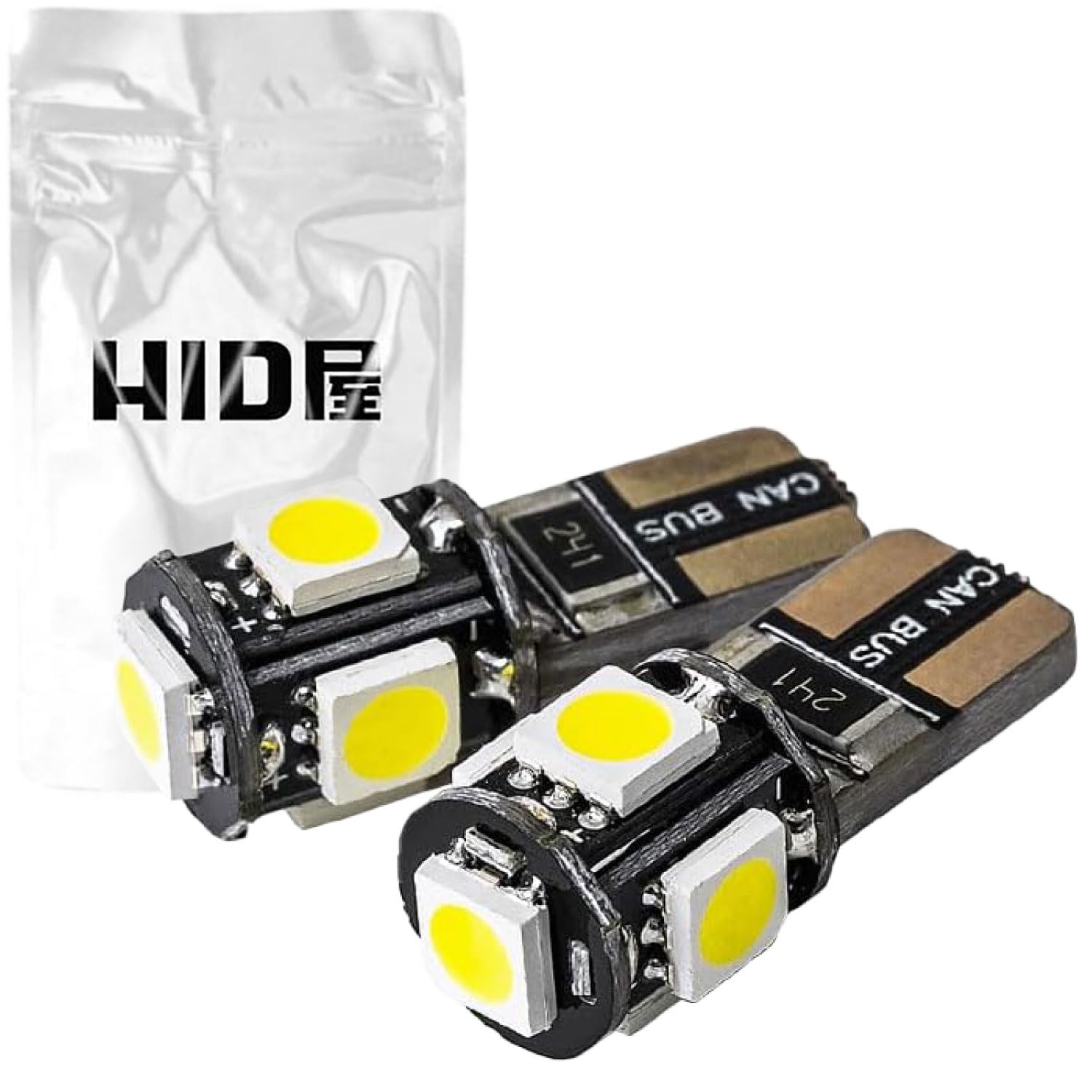 Amazon | LEDバルブ｜T10 キャンセラー内蔵 ホワイト HID屋 LED T10