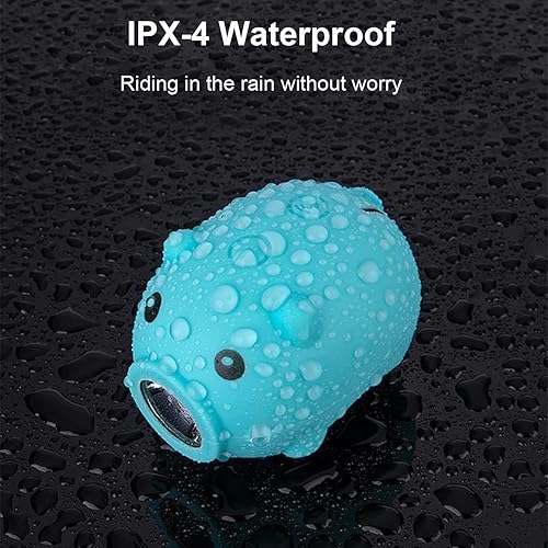 Miniatura 6 de Luces de bicicleta para niños para montar por la noche, luces de bocina de bicicleta para niñas, juego de faros y luces traseras recargables para