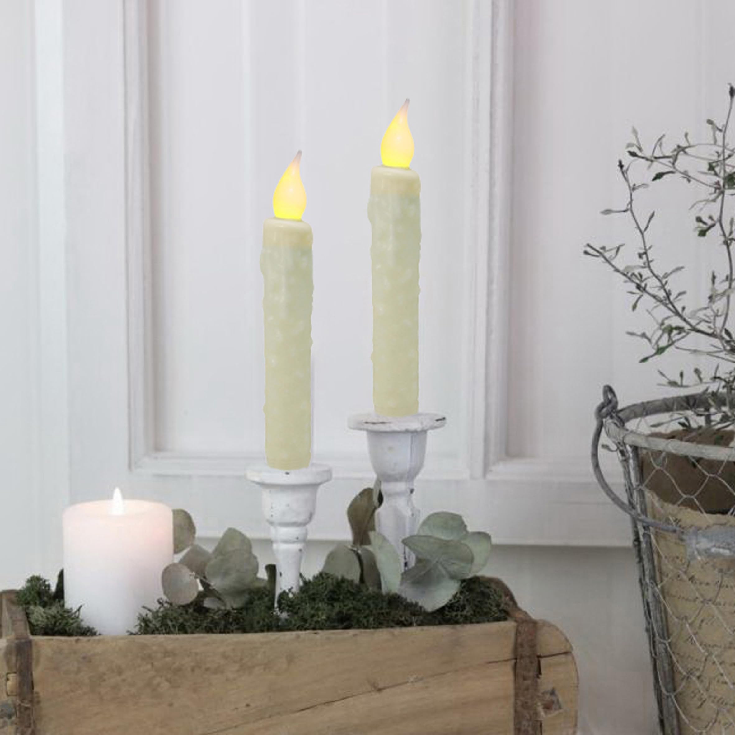 CVHOMEDECO. Candele In Vera Cera A LED Immerse