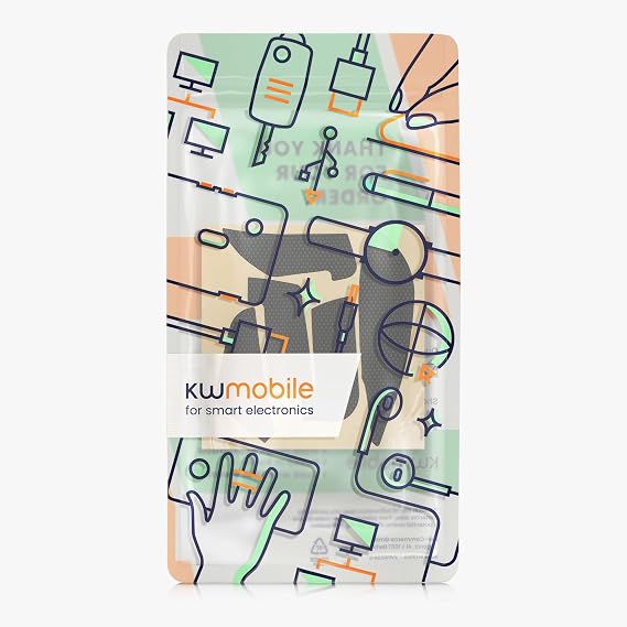 kwmobile Mouse Grip Tape for Logitech MX Master 3S Grip Tape - Non-Slip Faux Leather - Black