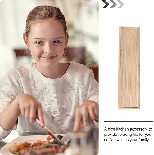 Miniatura 6 de Cabilock Elegante cubierta deslizante cuchillo tenedores caja de almacenamiento palillos caja cubiertos cajón organizador bambú vajilla