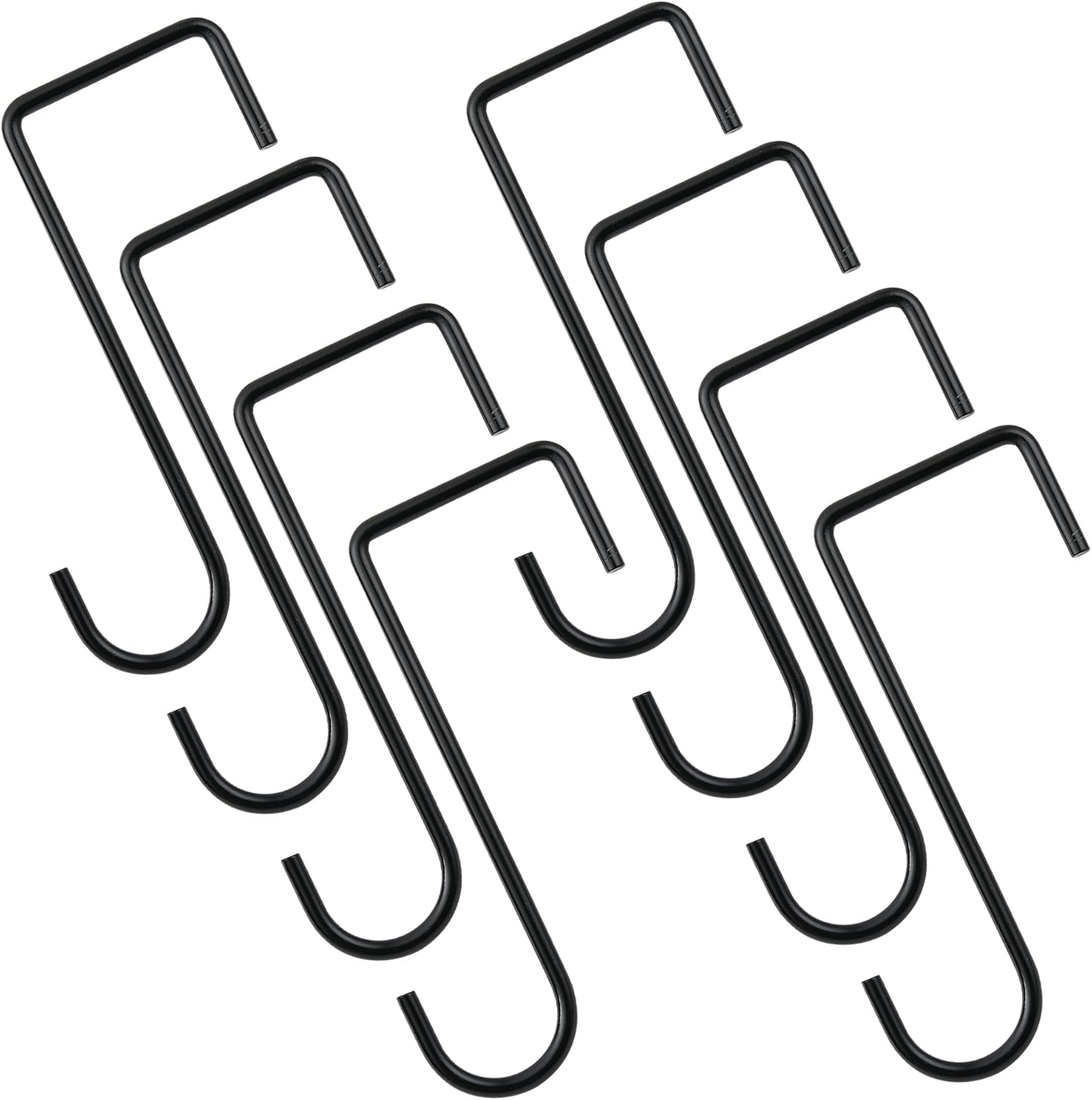 Gransuncy 8pcs Vinyl Fence Hooks, Powder Coated Steel Hangers Pergola Hooks for Bird