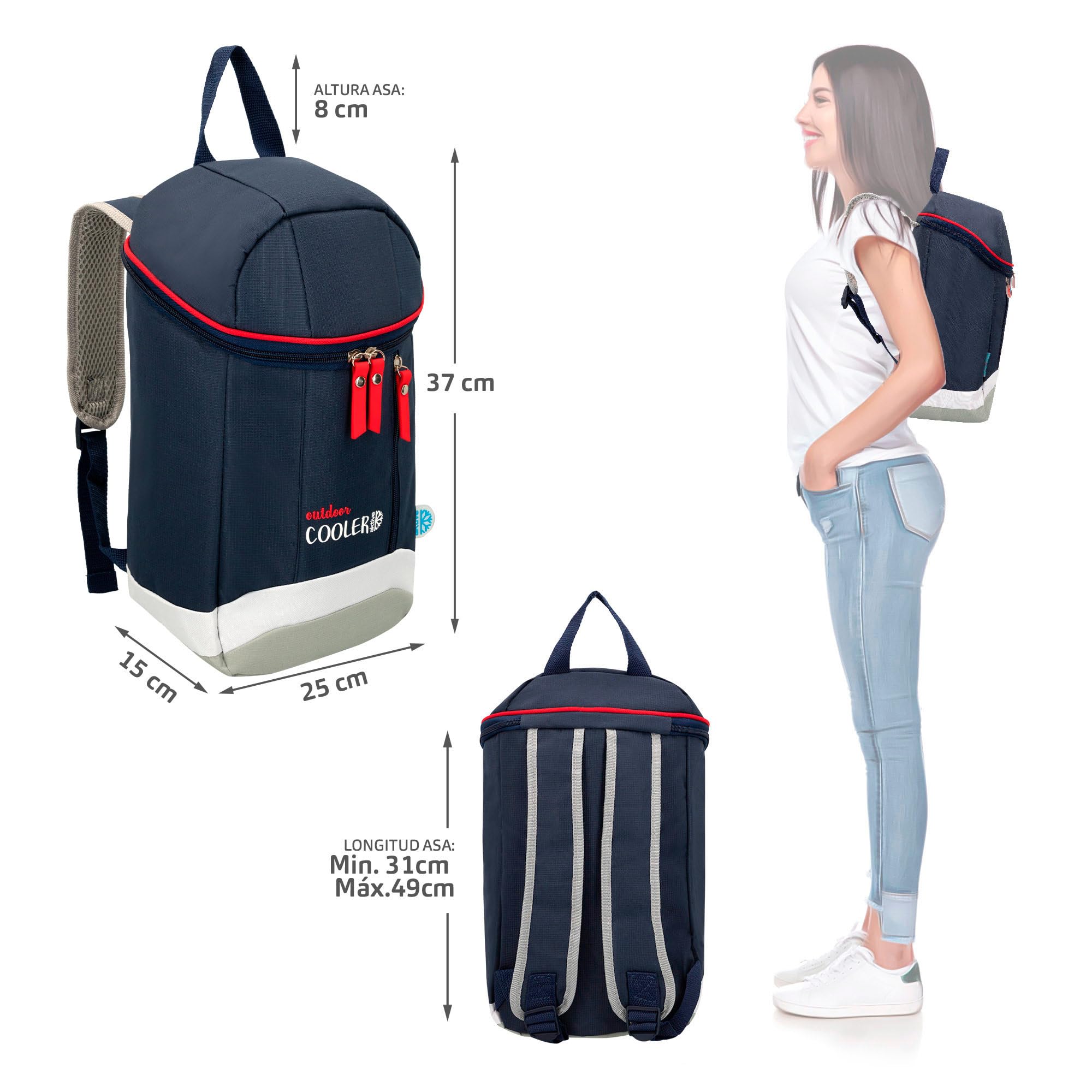 AKTIVE 80730 - Zaino termico 9 litri