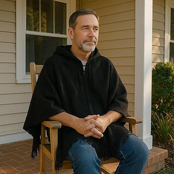 Amazon | Gamboa ポンチョ メンズ 快適 ホームウェア メンズ 家用