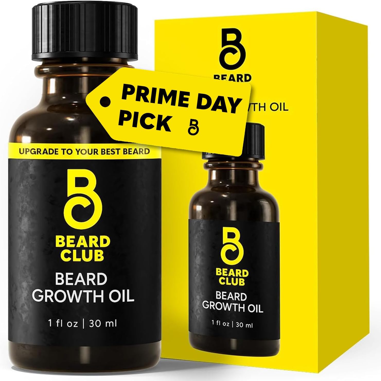 Beard Club - Beard Growth Serum with Natural Castor, Coconut and Avocado to Grow a Thicker, Fuller Beard, Fill in Patches and Stimulate Healthier Facial Hair Growth