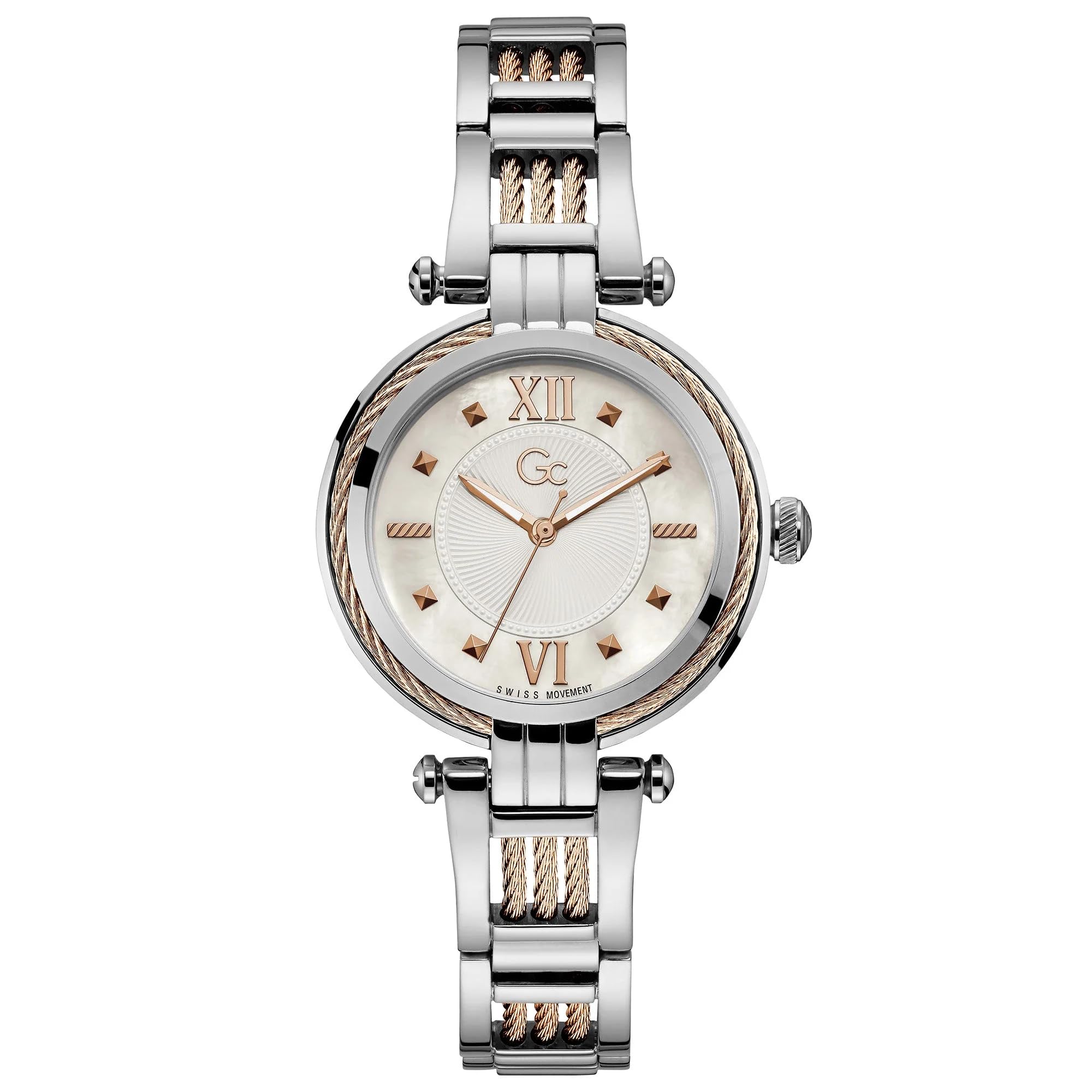 GC Womens Sport Chic Collection Stainless Steel Analogue Watch - Y56003L1MF (White_Free Size) (B084SRCR2P) Amazon Price History, Amazon Price Tracker