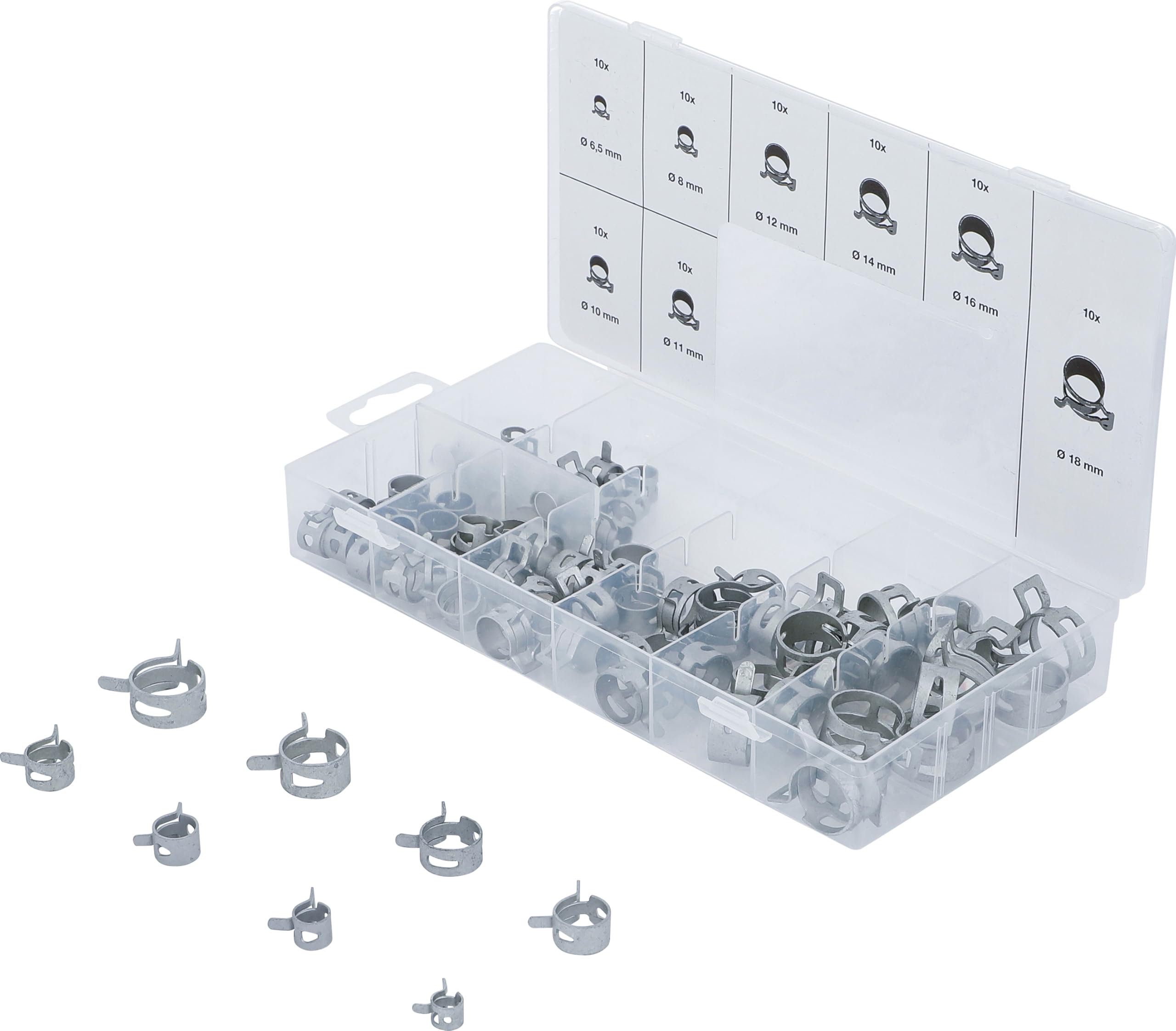 BGS 9475 | Federband-Schlauchschellen-Sortiment | 80-tlg. : Amazon