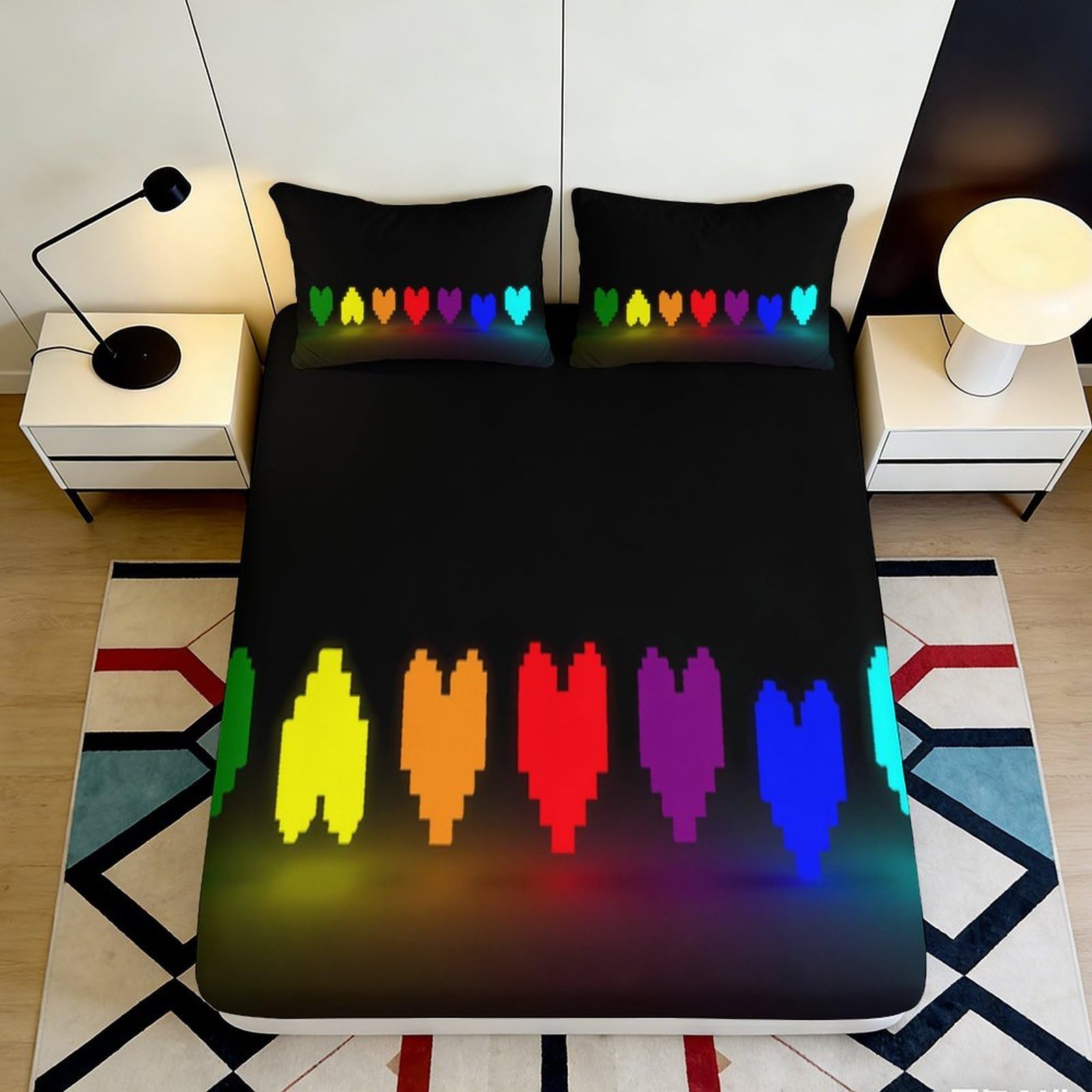 3D Printed Mandala Fitted Sheet Microfiber Deep Pocket Elastic Hem Mandala Mattress Fitted Cover Full Wrap Bedroom 120x200x25cm