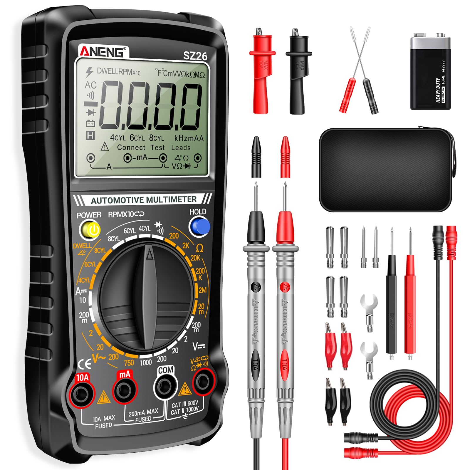 ANENG SZ26 Multimeter - Engine Analyzer & Tachometer -1 ANENG SZ26 Multimeter - Engine Analyzer & Tachometer -1