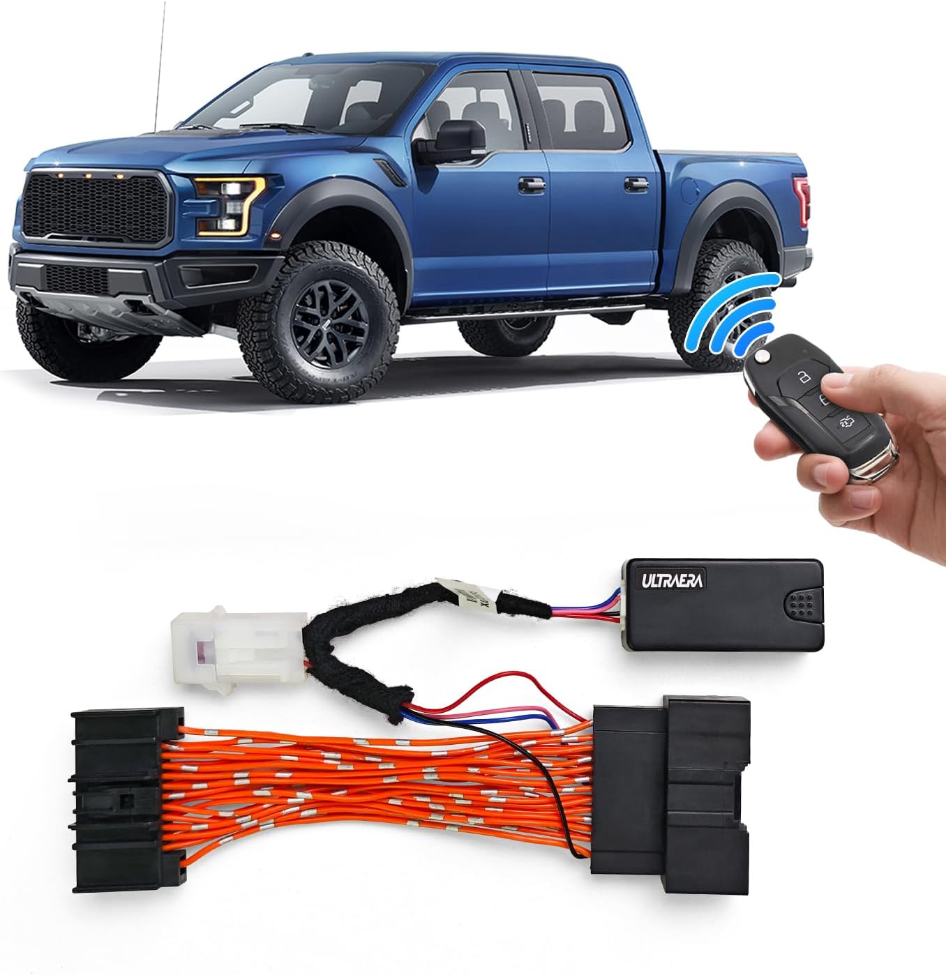Remote Start Compatible with Ford F-150 2015 2016 2017 2018 2019 2020 Remote Starter Kit Trucks Either Push-to-Start Smart Key Entry Accessories