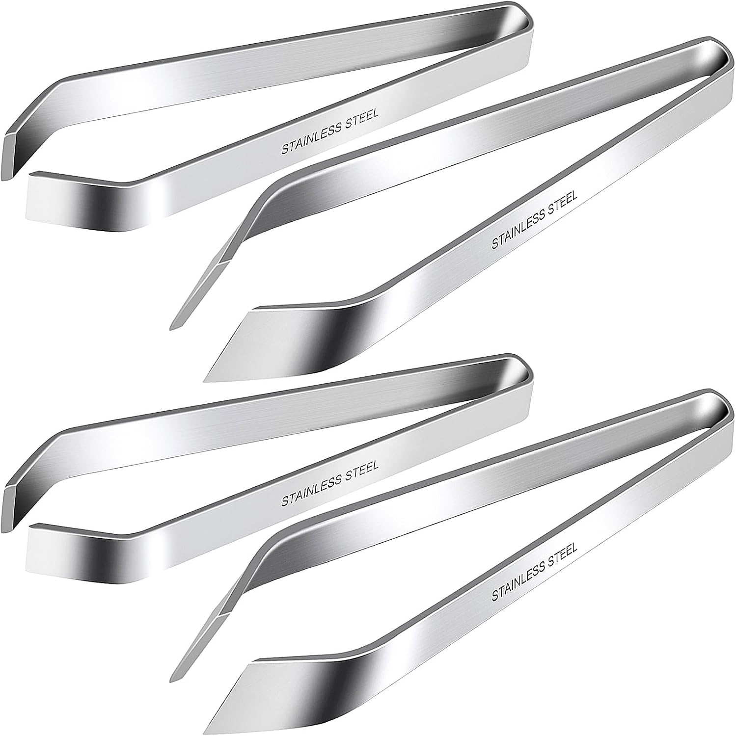 Fish Bone Tweezers, Professional Stainless Steel Flat and Slant Pliers Set for Kitchen Salmon Trout, 1 SET