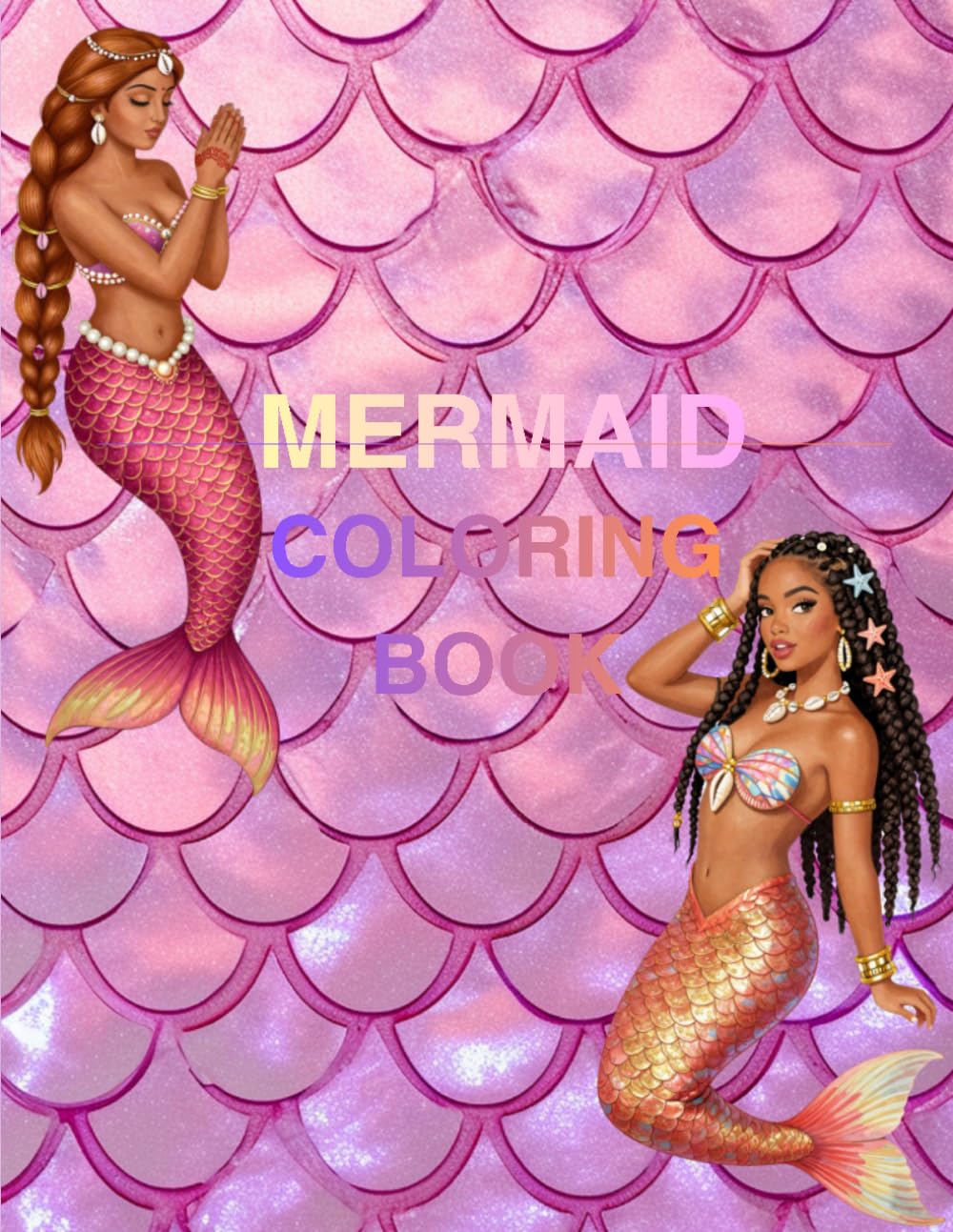 Mermaid LIKE ME Coloring Book: MERMAIDS - Coloring book: mermaids illustrations to color! for all ages