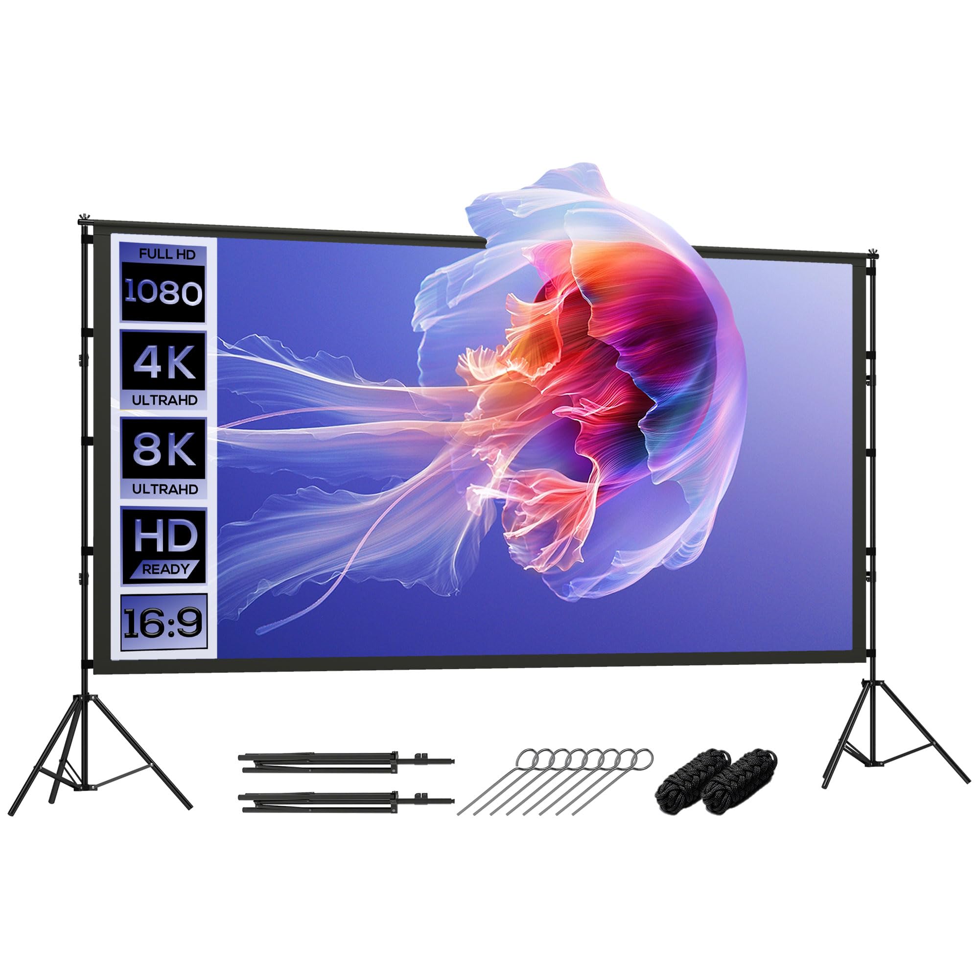 HOMCOM Beamer Leinwand 120