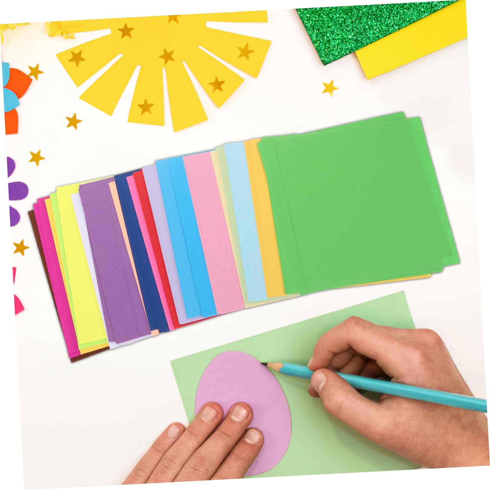 Carta Origami per Bambini 15cm Quadrata 600 Fogli Colorata
