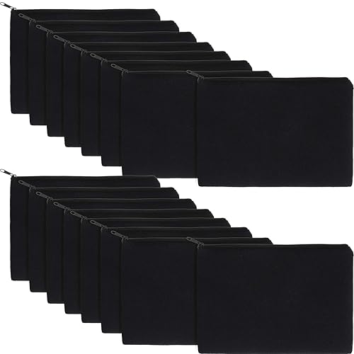 16 bolsas de cosméticos multiusos con cremallera, bolsas de maquillaje de lona de algodón, bolsa de viaje, bolsa de aseo para lápices, bolsa en