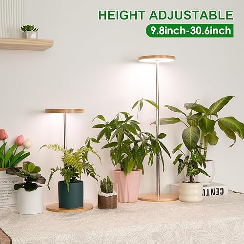 Miniatura 19 de LORDEM - Luz de crecimiento led de espectro completo para plantas de interior, de escritorio, temporizador automático para 4H/8H/12H, 4 niveles Negro