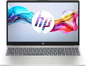 HP 15-fd0003sf Ordinateur Portable 15,6" FHD, PC Portable (Intel Core i5-1334U, RAM 16 Go, SSD 1024 Go, Intel Iris XE, Windows 11), Laptop Argent, Clavier AZERTY