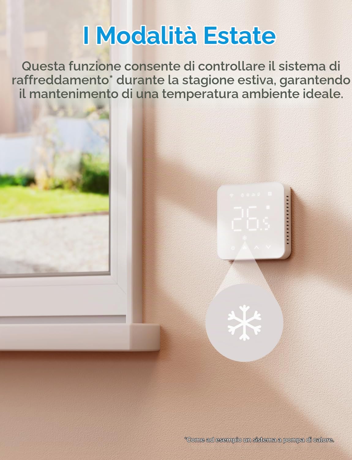 Meross Termostato WiFi per Caldaia, Termostato Smart con HomeKit, Alexa | Cronotermostato con Modalità Estiva, Compatibile con Google Home, Programmazione, Controllo Tramite App e Comandi Vocali