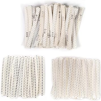 DIANN 4500pcs 1206 0805 0603 مجموعة متنوعة من مقاومات شرائح SMD 0-10M أوم 60 قيمة لكل قيمة 25 قطعة 1% طبقة سميكة التسامح 0-10MR مقاومات شرائح SMT