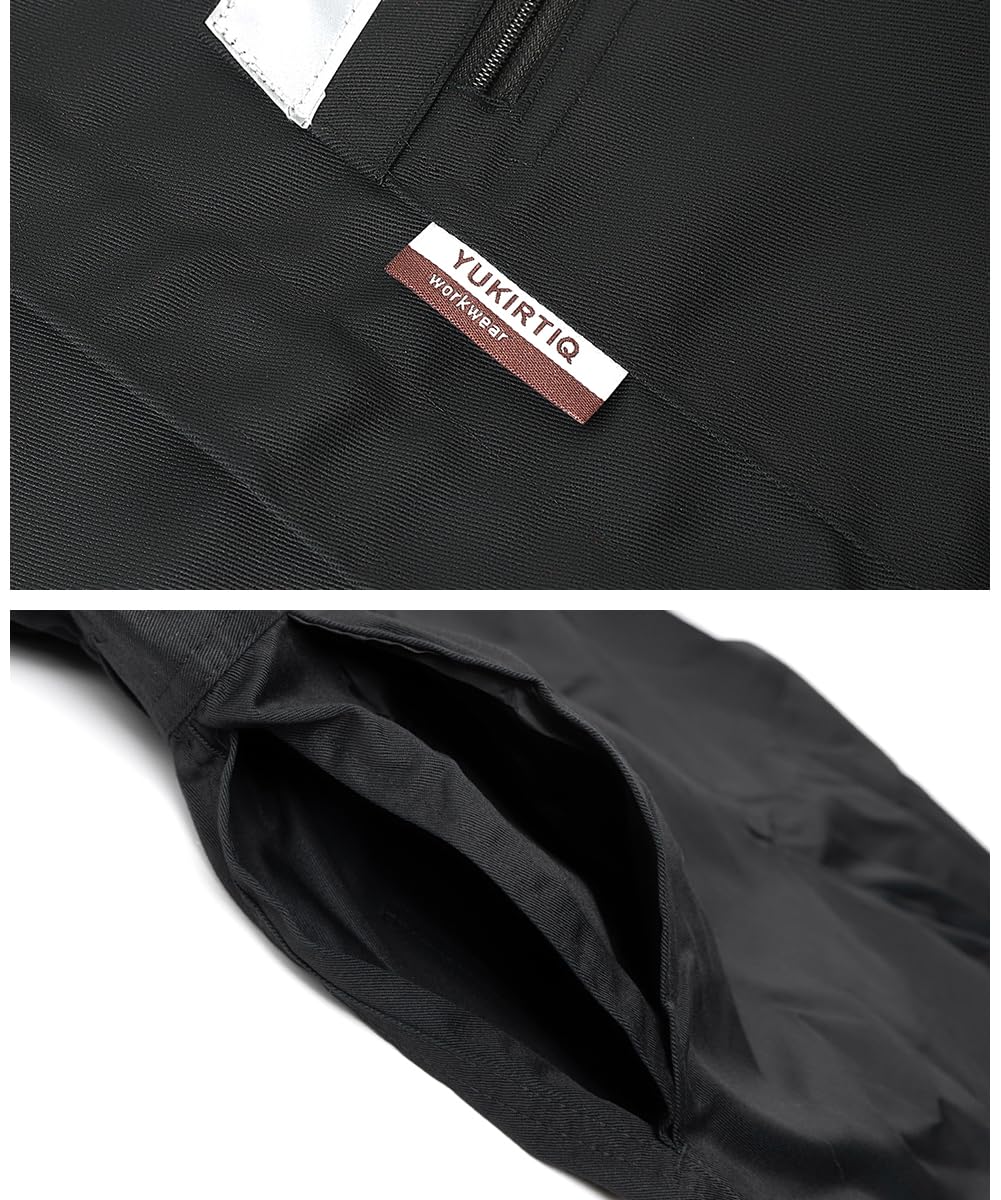Mono de Trabajo para Hombre Reflectantes Traje de Trabajo Mecánico Industria Overoles con Capucha