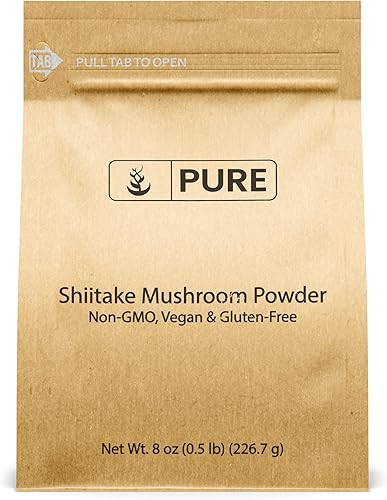 PURE ORIGINAL INGREDIENTS Hongo Shiitake (8 oz) Seta de la Selva Negra, extracto de hierbas, suplemento tradicional.
