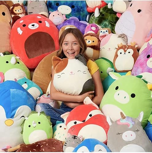 Squishmallows Specialty Fantasy Squad Highland Cow Alonzo Animal 5" Mini muñecas de peluche (juego de 6)