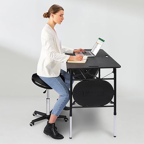 Miniatura 8 de Master Taburete de masaje en estilo silla de montar con tapizado de NanoSkin, 91557, Negro, 1, 1