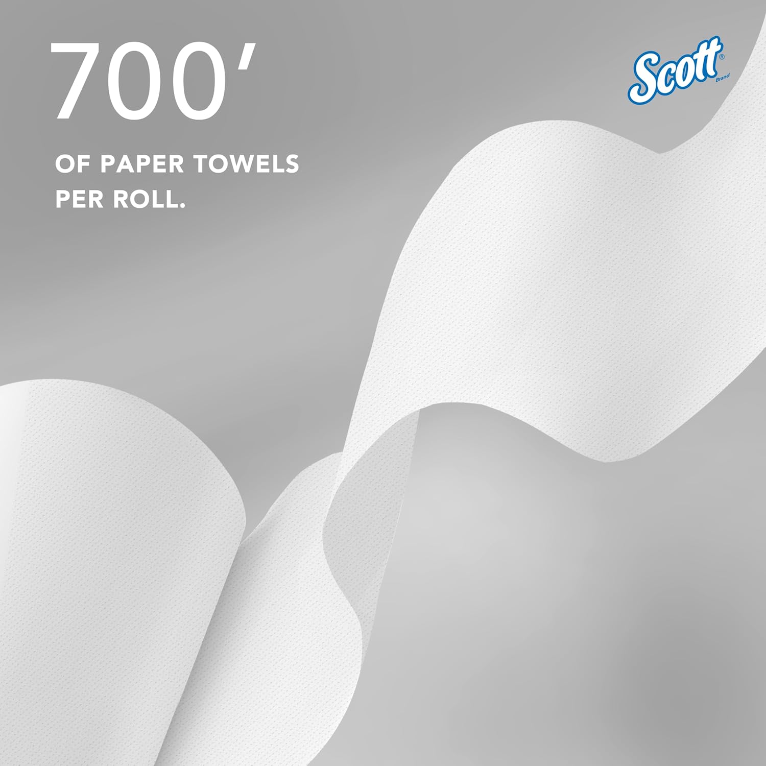 Scott® Essential 100% Recycled Hard Roll Paper Towels, Bulk (58423), Hardwound, Absorbency Pockets™, White, Fits Scott Essential Purple Core Dispensers (6 Rolls at 700' Each, 4,200'/Case)