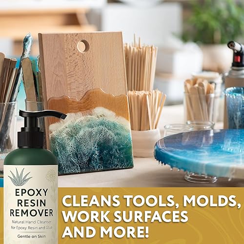 Miniatura 6 de 10oz LimpiadorRemovedor de Resina Epoxi - Limpiador Natural para Manos, Suave e Hidratante, Para Artistas y Resineros, Elimina Mágicamente la Resina