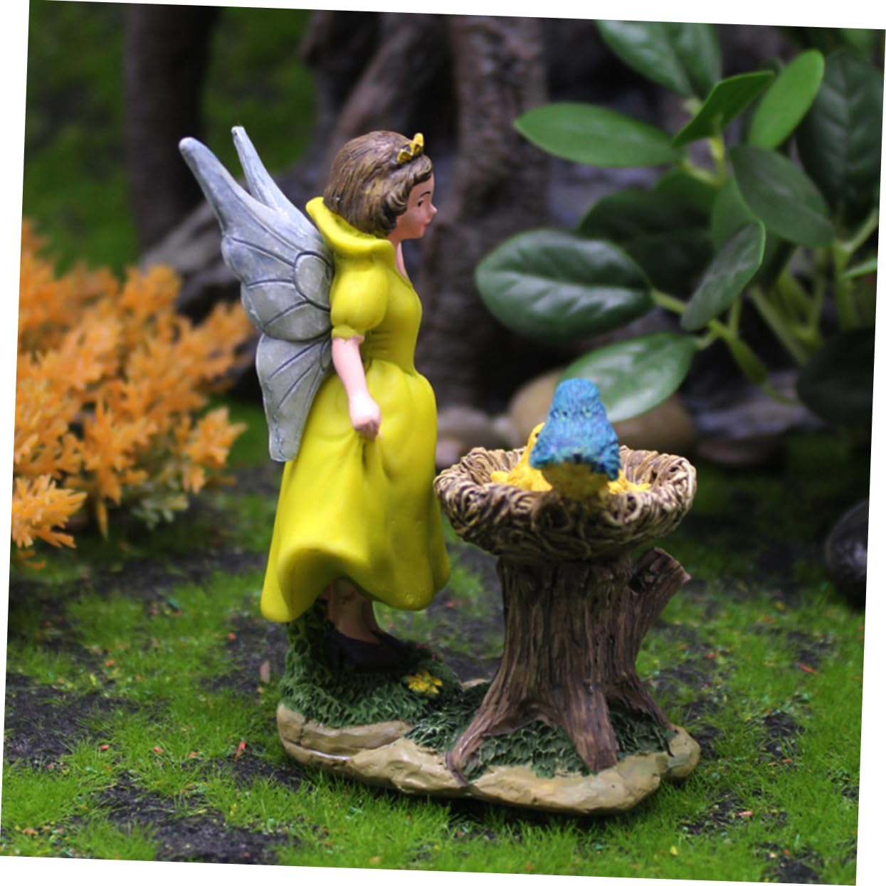 TOYANDONA 5 Piezas Adorno de Hada de Las Flores decoración Figurilla ángel pequeña Mini estatuilla de Hada de jardín Figura de Hadas Adorable Estatua de Hada estatuilla de Hadas Resina
