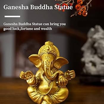 木製の象の置物 ガネーシャ　インド　金色装飾 71XCCDzFYpL._UF350,350_QL80_.jpg