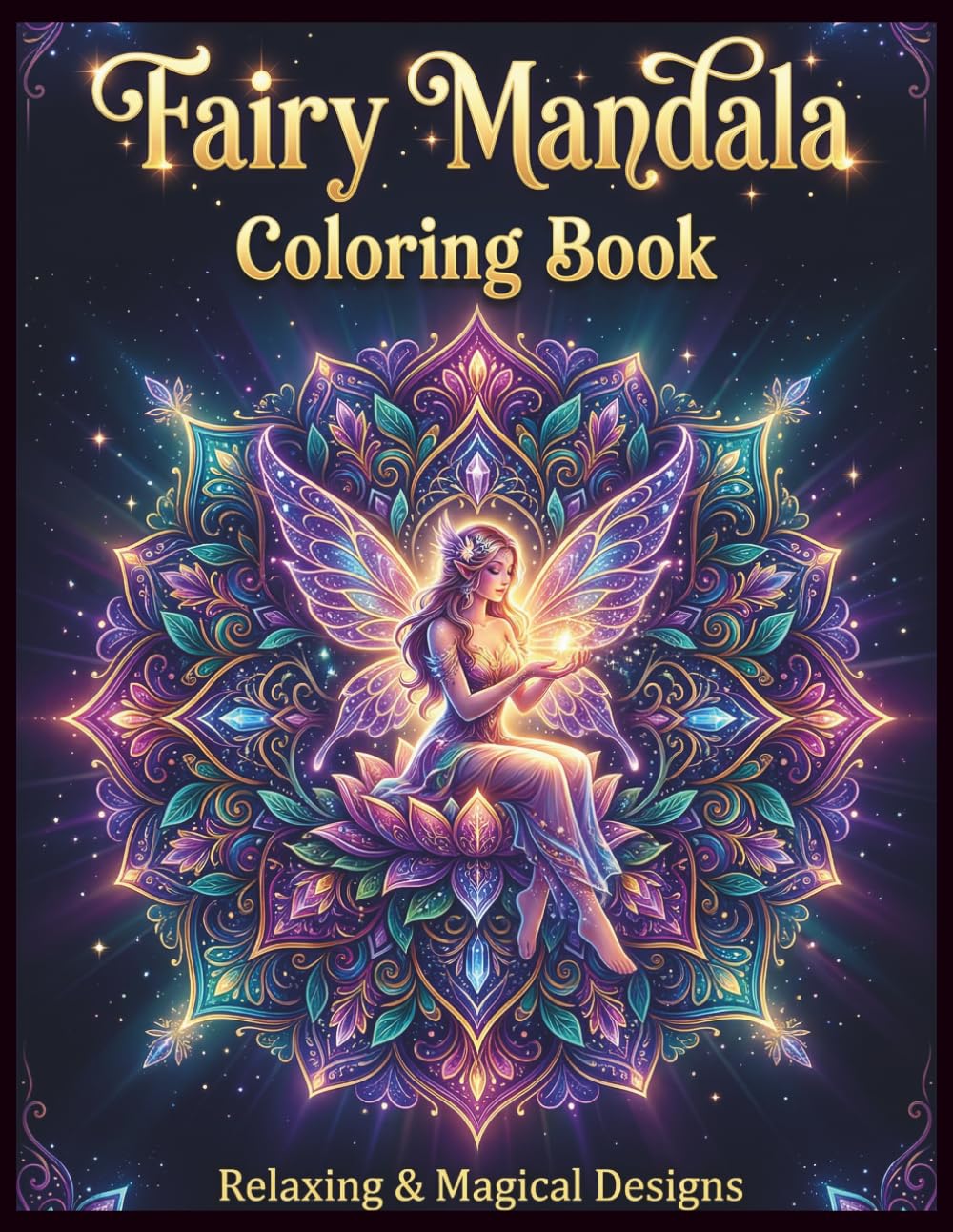 Magical Fantasy Designs for Relaxation, Stress Relief & Mindfulness Fairy Mandala Coloring Book