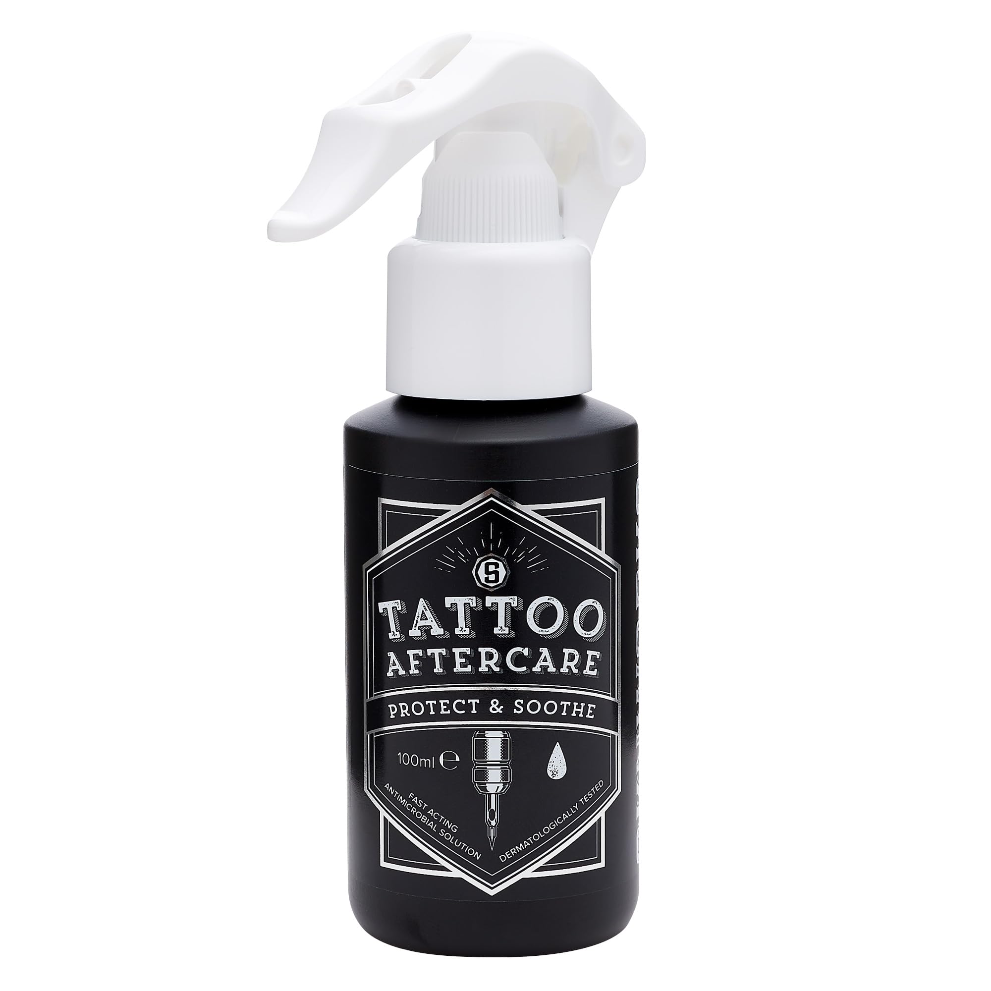 – SKNWORKS Tattoo Aftercare Spray 100ml – High Purity Hypochlorous Acid Spray for Cooling, Soothing & Comfort – Post Tattoo Care for New Ink, Maintain Skin Hygiene, Support Recovery and Vibrant Results