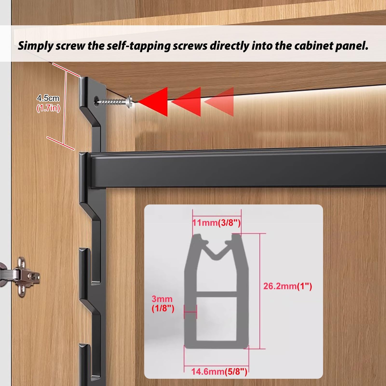 Bastone Armadio Appendiabiti Supporto per Asta Appendiabiti in Argento, Asta Appendiabiti Regolabile in Altezza per Bagno, Tubi Appendiabiti in Alluminio con(6 Slots,85cm(33.4in))